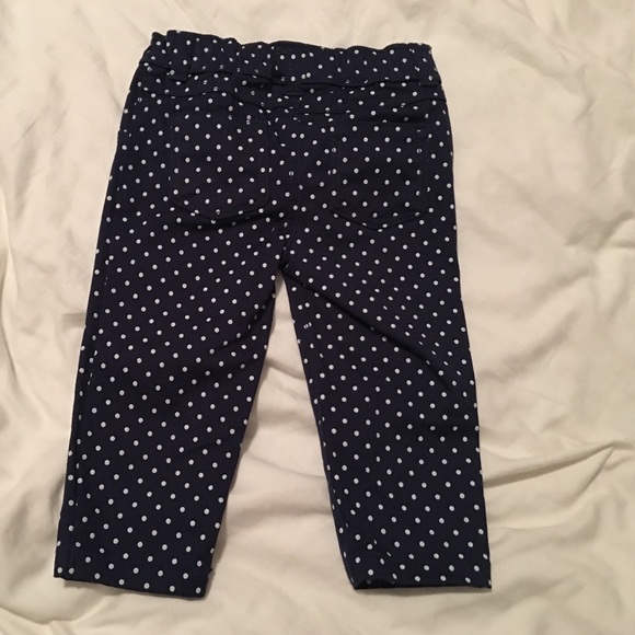 Carter’s navy polka dot pants. EUC 12 months. - Picture 3 of 3